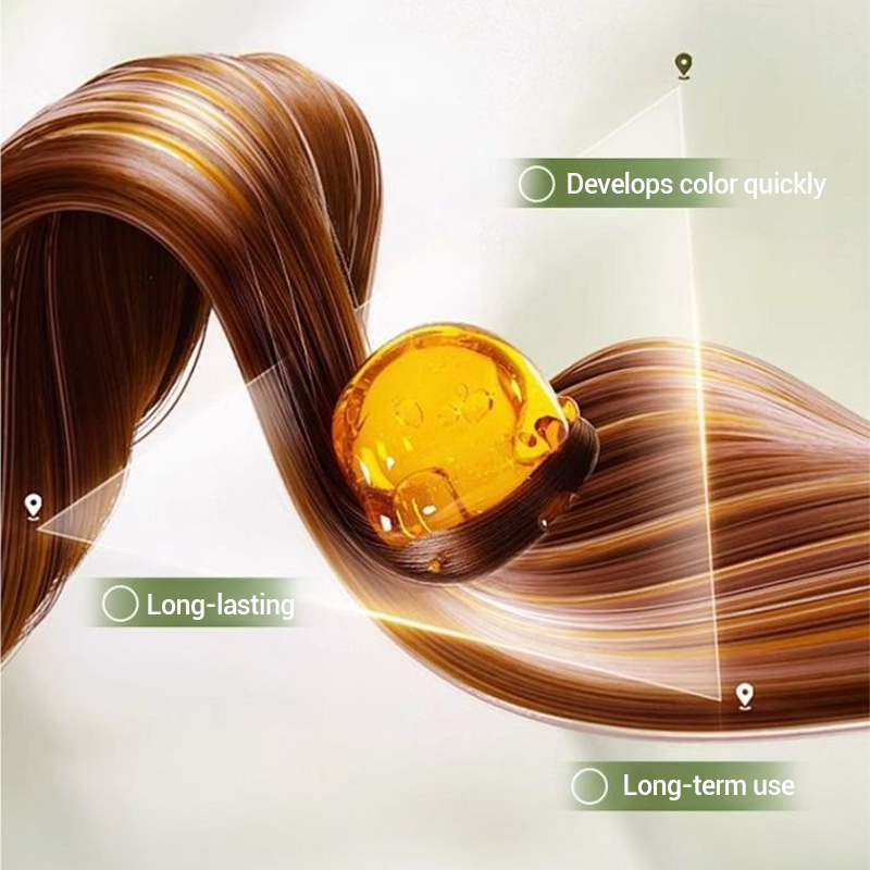 Crème colorante végétale pour cheveux à grande capacité