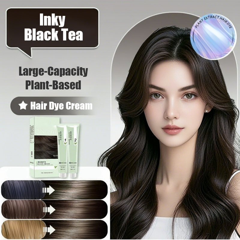 Crème colorante végétale pour cheveux à grande capacité