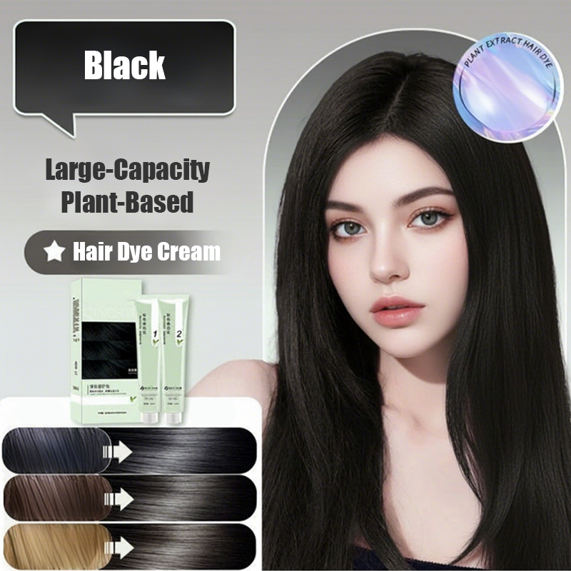 Crème colorante végétale pour cheveux à grande capacité