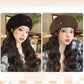Béret vintage avec extension de cheveux naturels