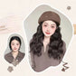 Béret vintage avec extension de cheveux naturels