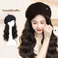 Béret vintage avec extension de cheveux naturels