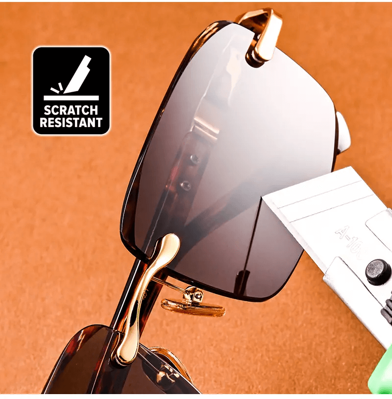 Lunettes de soleil avec verres en cristal naturel