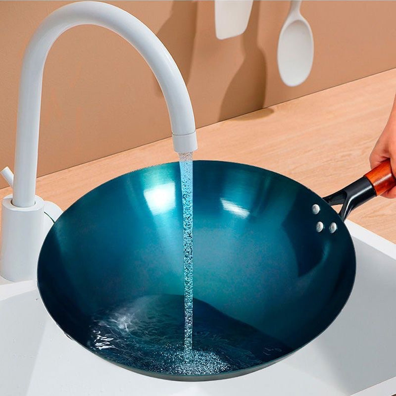 Cadeau pratique – Wok à sauter en fer antiadhésif à usage domestique