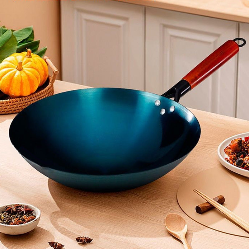 Cadeau pratique – Wok à sauter en fer antiadhésif à usage domestique