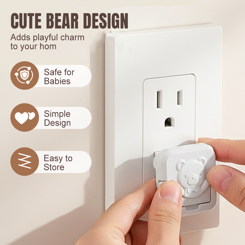Caches de sécurité pour prises électriques pour enfants et animaux domestiques