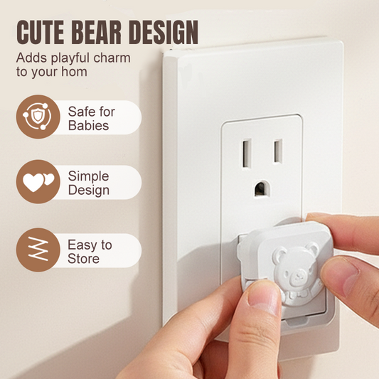 Caches de sécurité pour prises électriques pour enfants et animaux domestiques