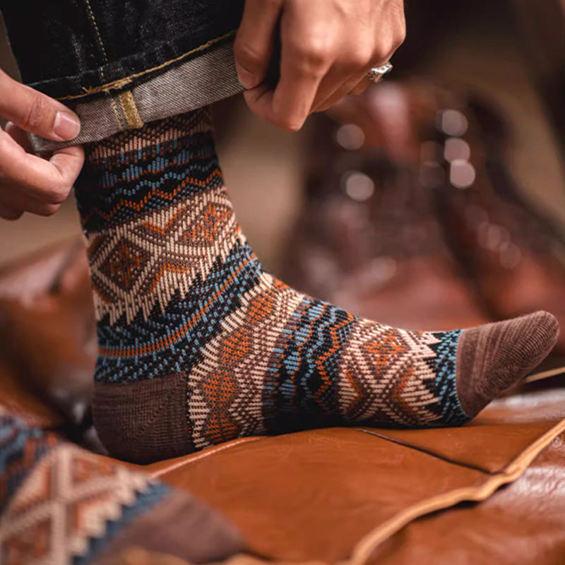 Chaussettes courtes vintage en tricot doux et résistant