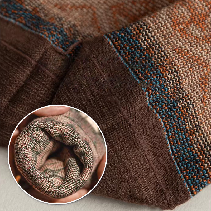 Chaussettes courtes vintage en tricot doux et résistant