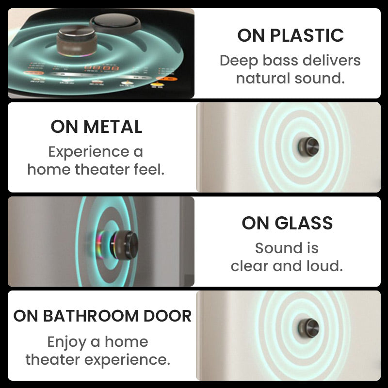 Haut-parleur Bluetooth portable à transmission osseuse magnétique