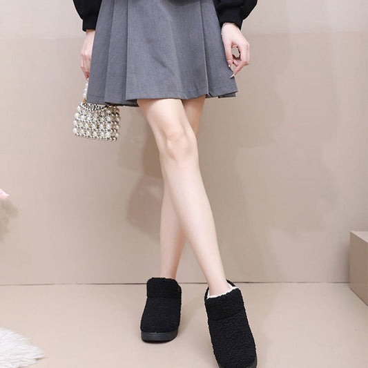 Bottes chaudes et moelleuses à enfiler pour femmes