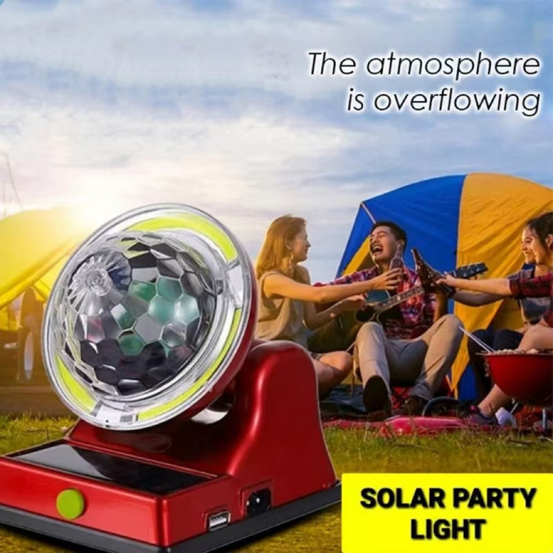Lampe solaire rechargeable polyvalente et tendance, multicolore