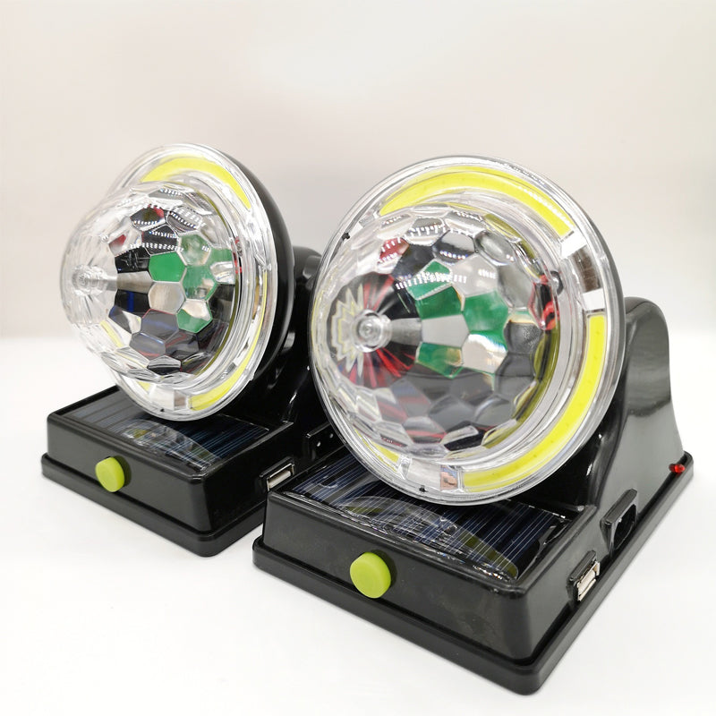 Lampe solaire rechargeable polyvalente et tendance, multicolore