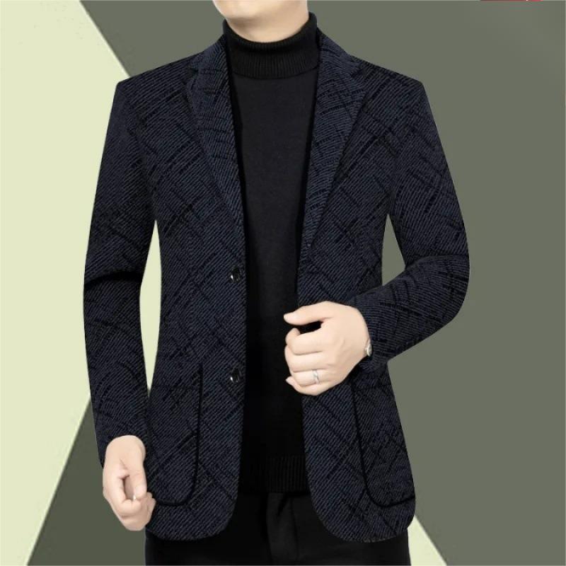 🎊Super rabais de Noël🎊 Blazer décontracté à boutonnage simple de coupe classique pour hommes