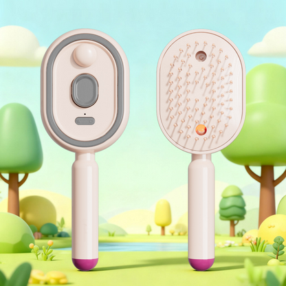 Brosse à cheveux électrique avec spray et massage