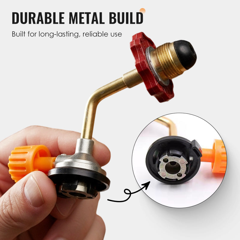 Adaptateur pour recharge de cartouche de gaz d'extérieu