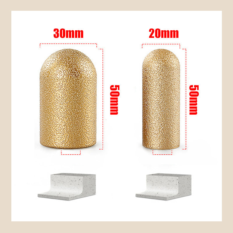 Tête de meulage ronde brasée sous vide, abrasive