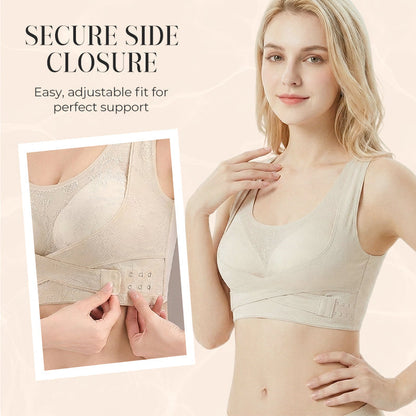📢📢50% de réduction ! Soutien-gorge Gainant à Brides Croisées – Silhouette Sculptée & Confort Tout au Long de la Journée 💖✨