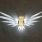 Applique murale LED avec animaux 3D - Pygargue à tête blanche et oiseau de nuit