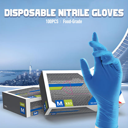 100 gants en nitrile jetables de qualité alimentaire