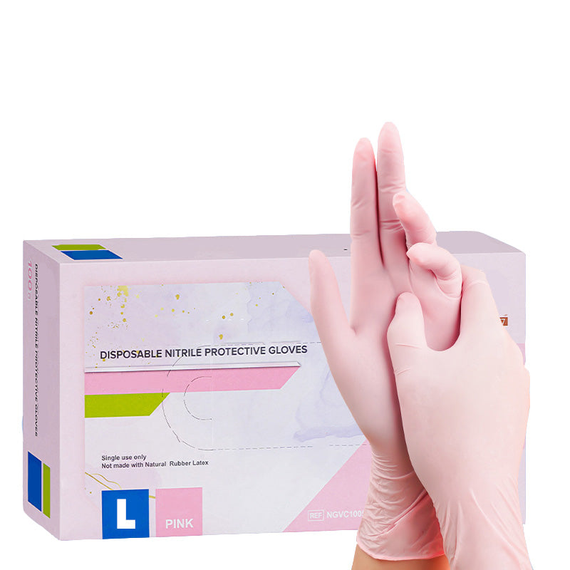 100 gants en nitrile jetables de qualité alimentaire