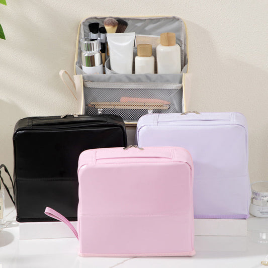 📢📢50 % de réduction !! ⏰Trousse à cosmétiques élégante à compartiments – Style minimaliste, rangement intelligent et ultra-pratique ✨