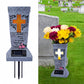 🔥🎁New arrival 50% OFF💥Solar LED Grave Vase with Ground Spike for Cemetery Headstones – Memorial Flower Holder