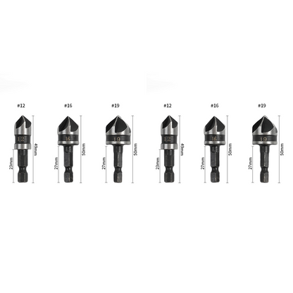 ✨ Jeu de forets à fraiser en acier à haute teneur en carbone — Perçage de précision pour le bois et le métal ! ✨