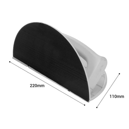 Outil de ponçage multifonctionnel à angle semi-circulaire avec papier abrasif