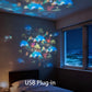 💞60K+ SOLD!🌊 Ocean Wave Projector Light – Dynamic Rotating Aurora, Adjustable Brightness, Rechargeable