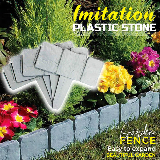 🏡 50% OFF! 🌿 Artificial Stone Garden Fence – Easy to Install, Expandable, and Realistic-Looking ✨