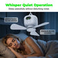 🌀 LIMITED-TIME 50% OFF! ✨ Rechargeable Ceiling Fan with LED Light – 8000mAh Battery, Remote Control, Quiet Motor 🏠