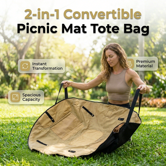 🥳2026 HOT SALE🥳💞50K+ SOLD!🧺✨ 60% OFF! 2-in-1 Convertible Picnic Mat Tote – Bag turns into a mat in seconds. Spacious, lightweight & water‑resistant. Perfect for picnics & shopping! 🌳🛍️