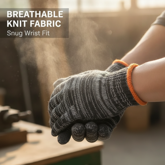 📢📢50% OFF !! ⏰10-Gauge Knitted Durable Protective Work Gloves
