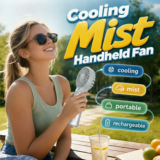 🏖️Summer Cool Deal: ONLY ￡12.99!❄️Portable Handheld Mist Cooling Fan💦