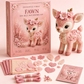 🎀50% OFF | Pink Enchanted Forest DIY Felt Patchwork Kit – Pre-Cut Pieces & Step-by-Step Guide, Relaxing Screen-Free Craft!