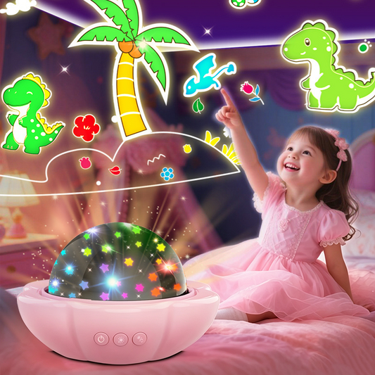2-in-1 Galaxy Projector Night Light with Projection Films
