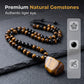 🔥50% OFF HOT SALE! ✨Men’s Natural Tiger Eye Beaded Pendant Necklace, Premium Healing Energy Stone Jewelry, Stylish Daily Wear & Ideal Holiday Gift for Him