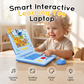 🔥 Interactive Simulation Toy Laptop – Pretend Play Computer with A-Z Keyboard & 1-10 Number Keys, 55+ Songs Lights Sounds, 5 Learning Modes (ABC/Numbers/Music/Games/Messages), Foldable with Handle