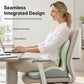 🪑 Ergonomic Memory Foam Seat Cushion with Back Support – Stay Comfortable All Day, Perfect for Office, Car & Home ✨