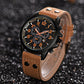 Bold Dial Analog Watch with Date Function