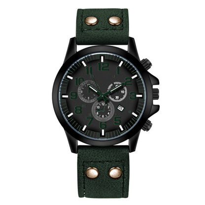 Bold Dial Analog Watch with Date Function