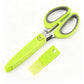Multi-Layer Kitchen Herb Scissors with Safety Cover