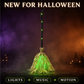 🧙 LIMITED-TIME 55% OFF! 🥳Animated Witch Broom Halloween Decoration with Lights and Sound