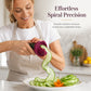 Manual Vegetable Spiralizer and Curler for Rose Flower Carving