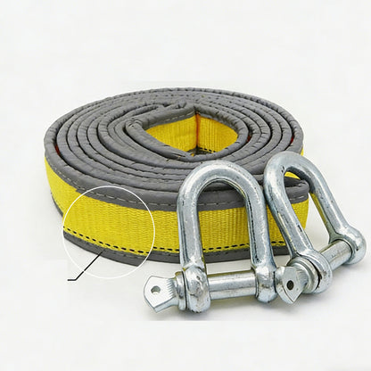 🏆 Last Day Special Price £9.99! 🎁8-Ton Tow Rope with U-Shackle Hooks