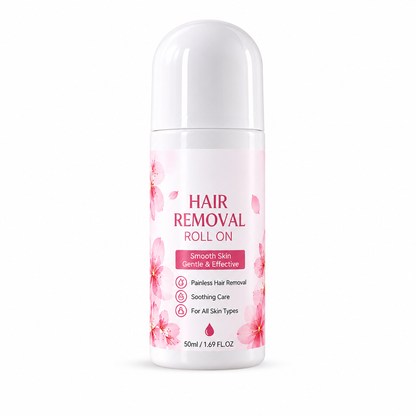 🥳2026 HOT SALE🥳💞50K+ SOLD! 🍒✨ Buy 1 Get 1 Free! Gentle Roll-On Body Hair Removal – soothing cherry blossom, precise rollerball, gentle on sensitive skin. Smooth & painless! 🛡️💚
