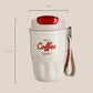 🎁☕️ Smart Temperature Display Coffee Tumbler – Double-Wall Vacuum & Carry Strap, Keep Drinks at the Right Temperature on the Go ✨