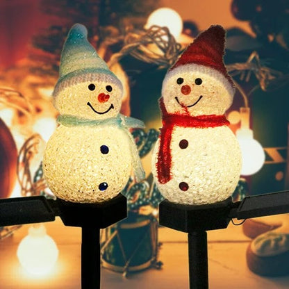 🎄🎄🎄Joulutarjous -- Vedenpitävä aurinkoinen lumiukkolamppu - Osta 2 ja saat ilmaisen toimituksen