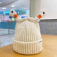 ✨Joulun erikoisohjelmat✨ Talvivanhempi-lapsi söpö hehkuva pieni hirviöneulottu hattu
